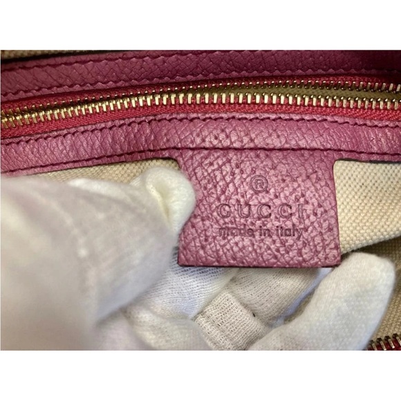 Gucci Pink and Beige Tote Bag - Picture 13 of 16